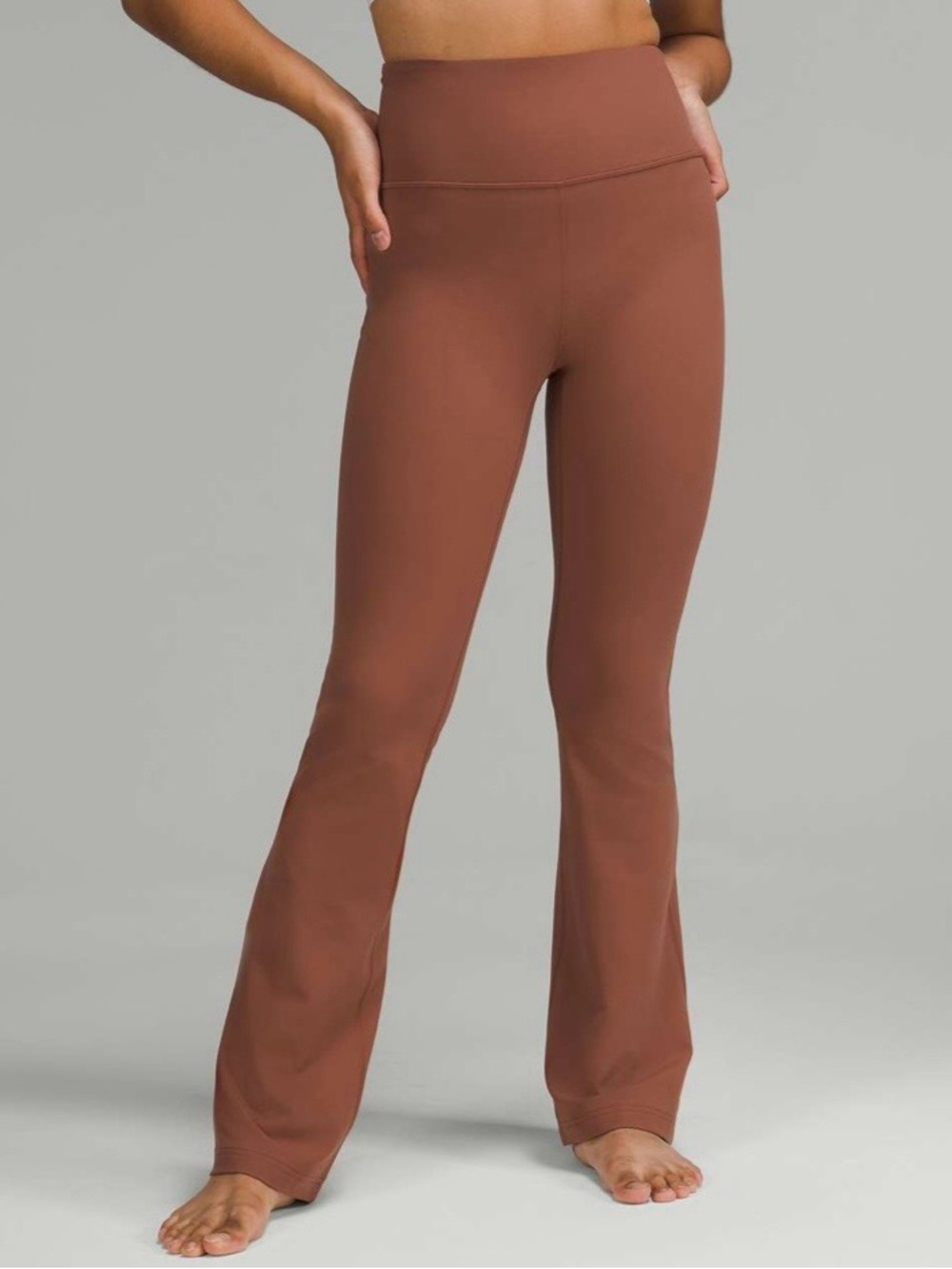 Lululemon Groove Super-High-Rise Flared Pant Nulu Ancient Copper